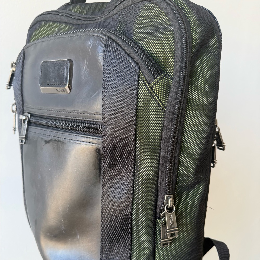 Tumi Black and Green Men's Backpack